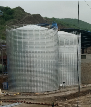 铅山粮食钢板仓的安装全过程不用热焊接