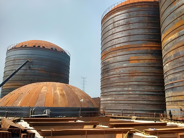 铅山焦粉钢板仓